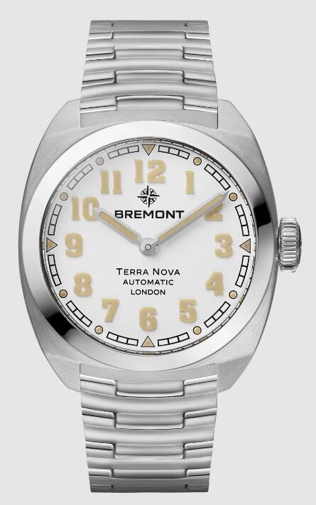Best Bremont TERRA NOVA 38 White Dial Steel Strap Replica Watch